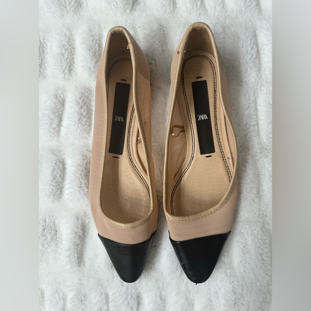 Zara Two Tone Mesh Flats